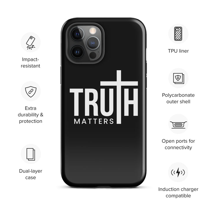 Christian Phone Case Truth Matters Black for iPhone® iPhone® Phone Cases   