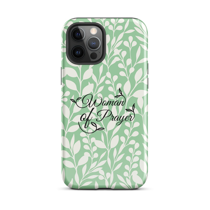 Christian Phone Case Woman of Prayer Green for iPhone® iPhone® Phone Cases Glossy iPhone 12 Pro Max 