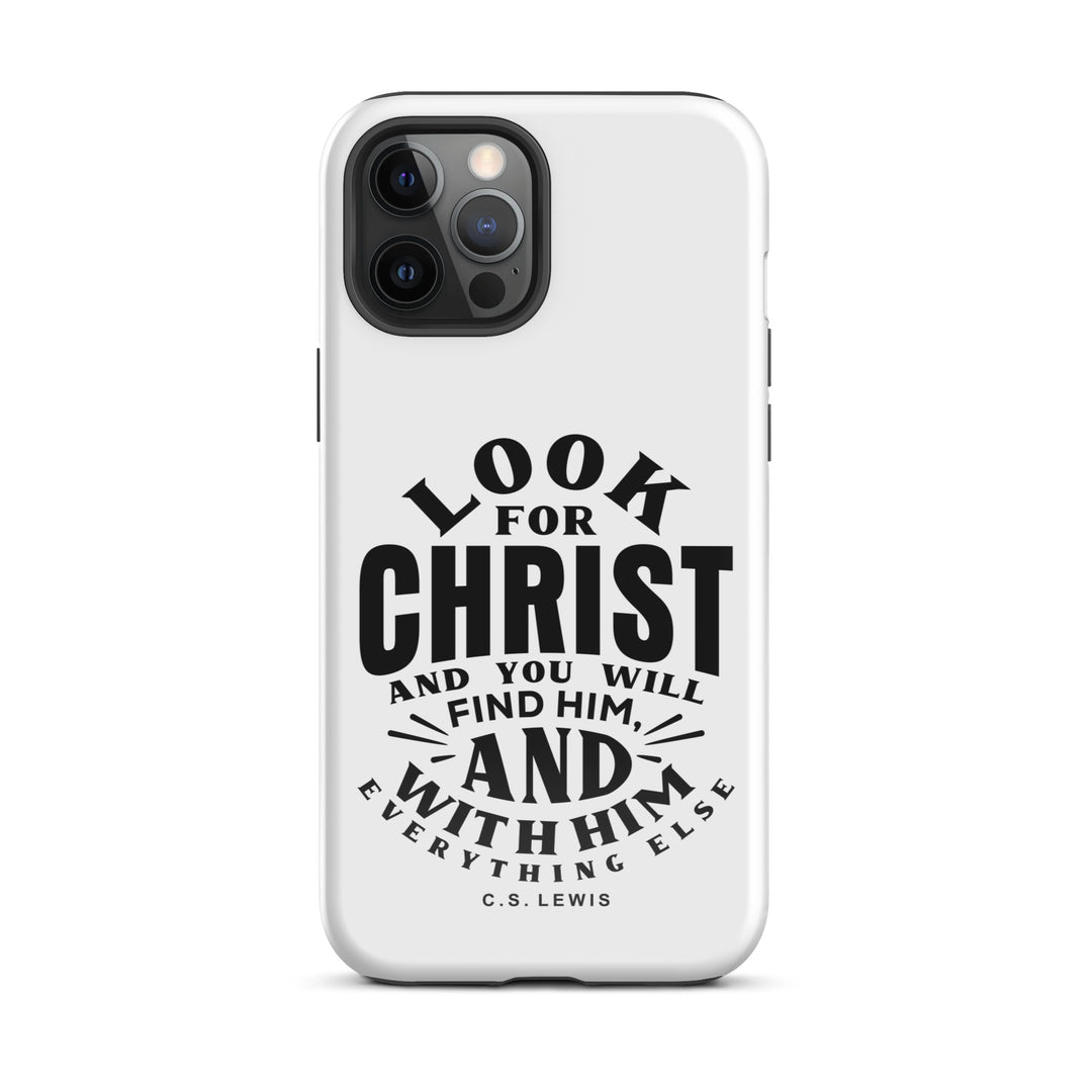 Christian Phone Case Look For Christ White for iPhone® iPhone® Phone Cases Glossy iPhone 12 Pro Max 