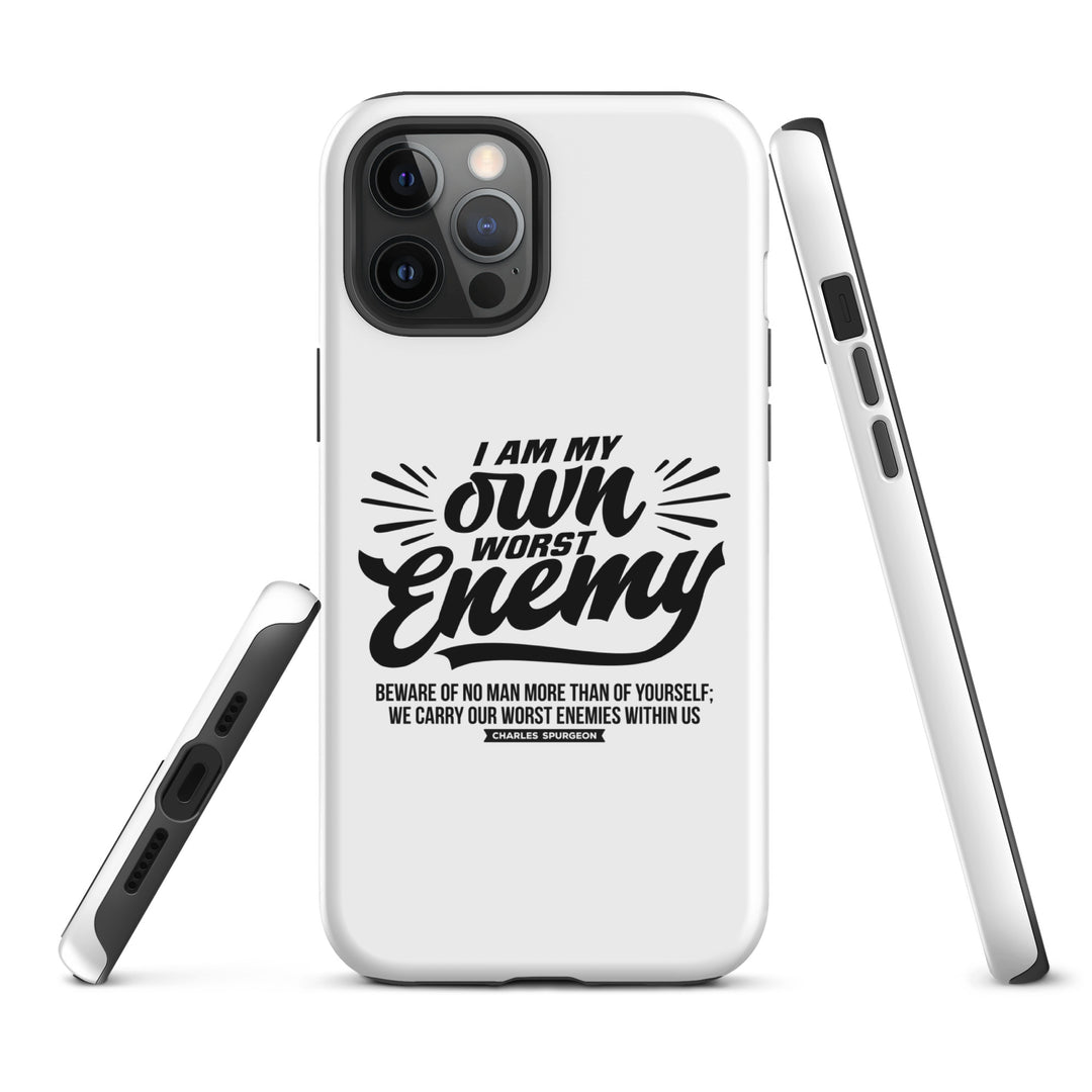 Christian Phone Case Worst Enemy White for iPhone® iPhone® Phone Cases   