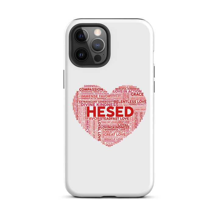 Christian Phone Case Hesed Heart White for iPhone® iPhone® Phone Cases Glossy iPhone 12 Pro Max 