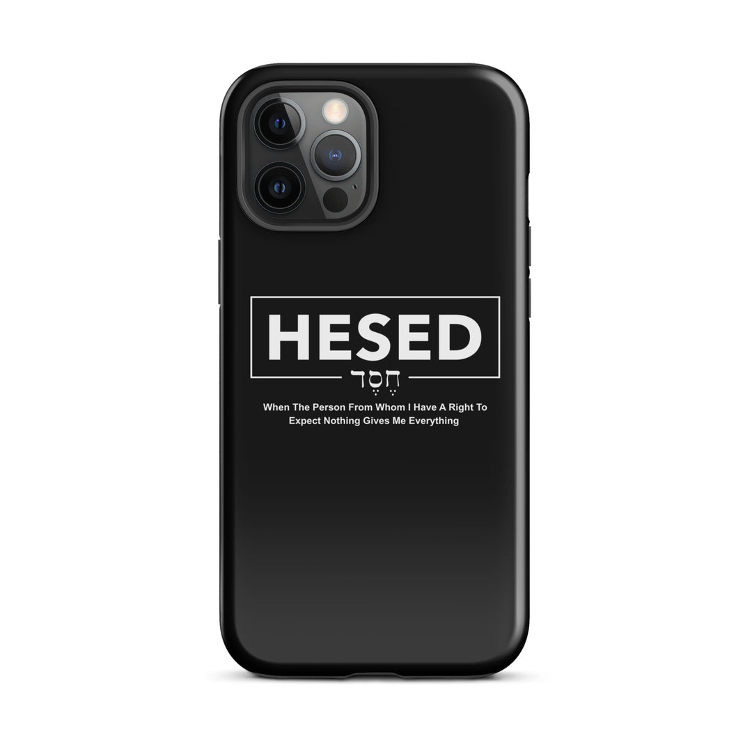 Christian Phone Case Hesed Everything Black for iPhone® iPhone® Phone Cases Glossy iPhone 12 Pro Max 