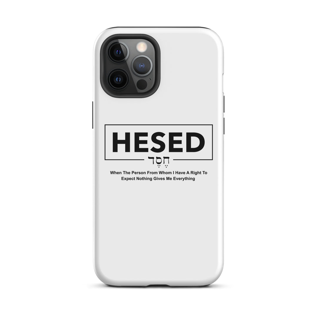 Christian Phone Case Hesed Everything White for iPhone® iPhone® Phone Cases Glossy iPhone 12 Pro Max 