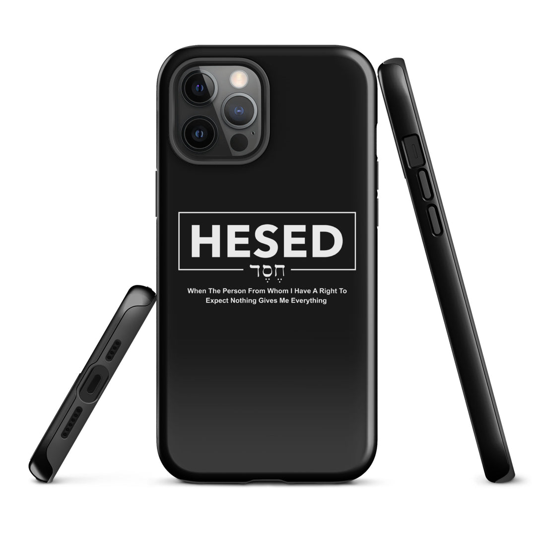 Christian Phone Case Hesed Everything Black for iPhone® iPhone® Phone Cases   