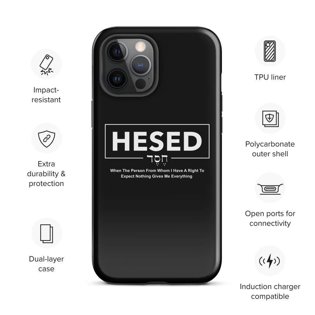 Christian Phone Case Hesed Everything Black for iPhone® iPhone® Phone Cases   