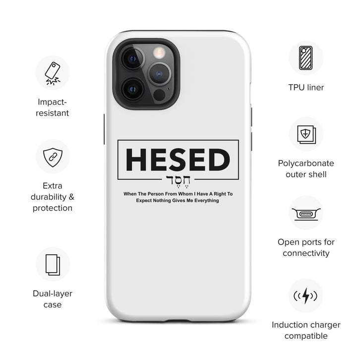 Christian Phone Case Hesed Everything White for iPhone® iPhone® Phone Cases   