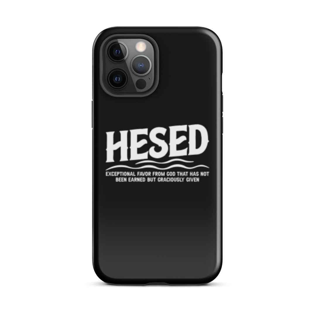 Christian Phone Case Hesed Exceptional Favor Black for iPhone® iPhone® Phone Cases Glossy iPhone 12 Pro Max 