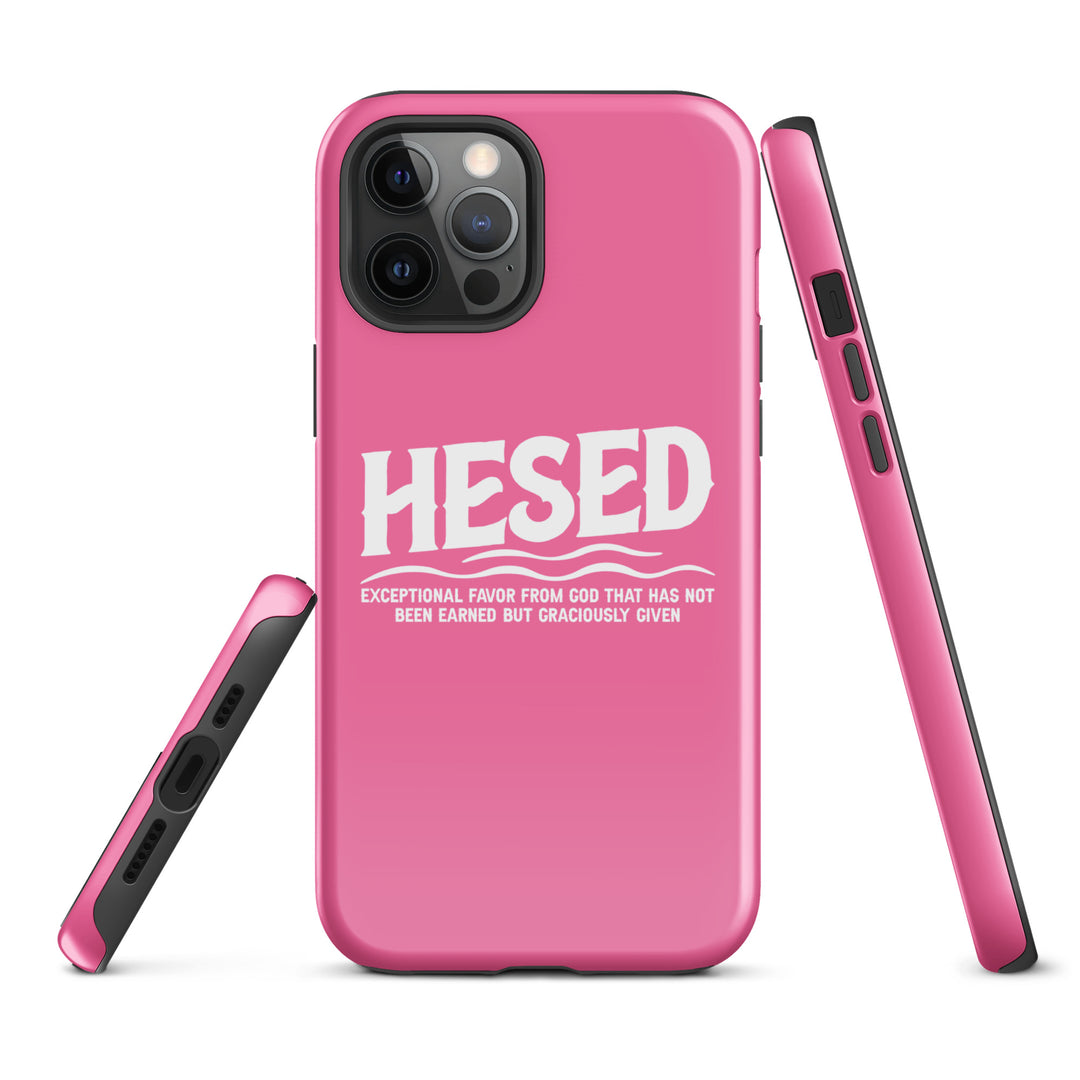 Christian Phone Case Hesed Exceptional Favor Pink for iPhone® iPhone® Phone Cases   