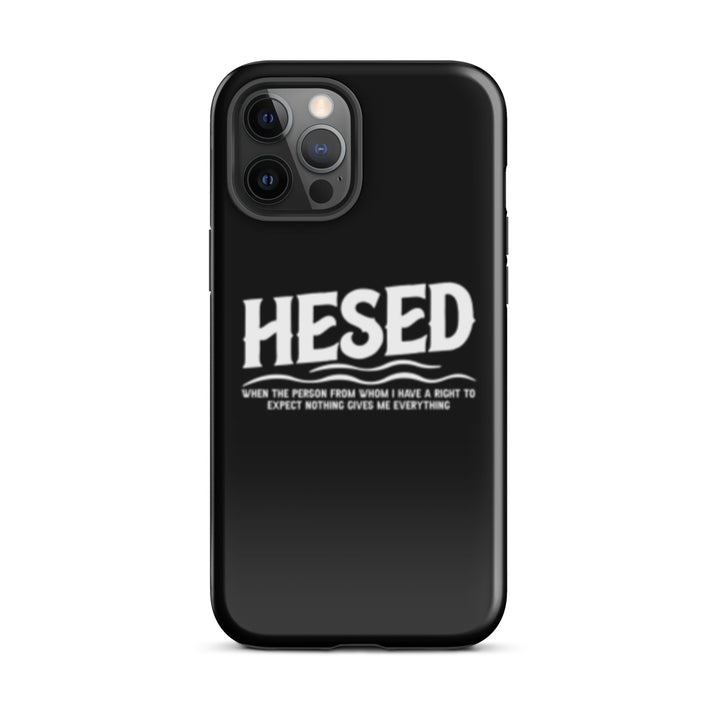 Christian Phone Case Hesed Everything Black for iPhone® iPhone® Phone Cases Glossy iPhone 12 Pro Max 