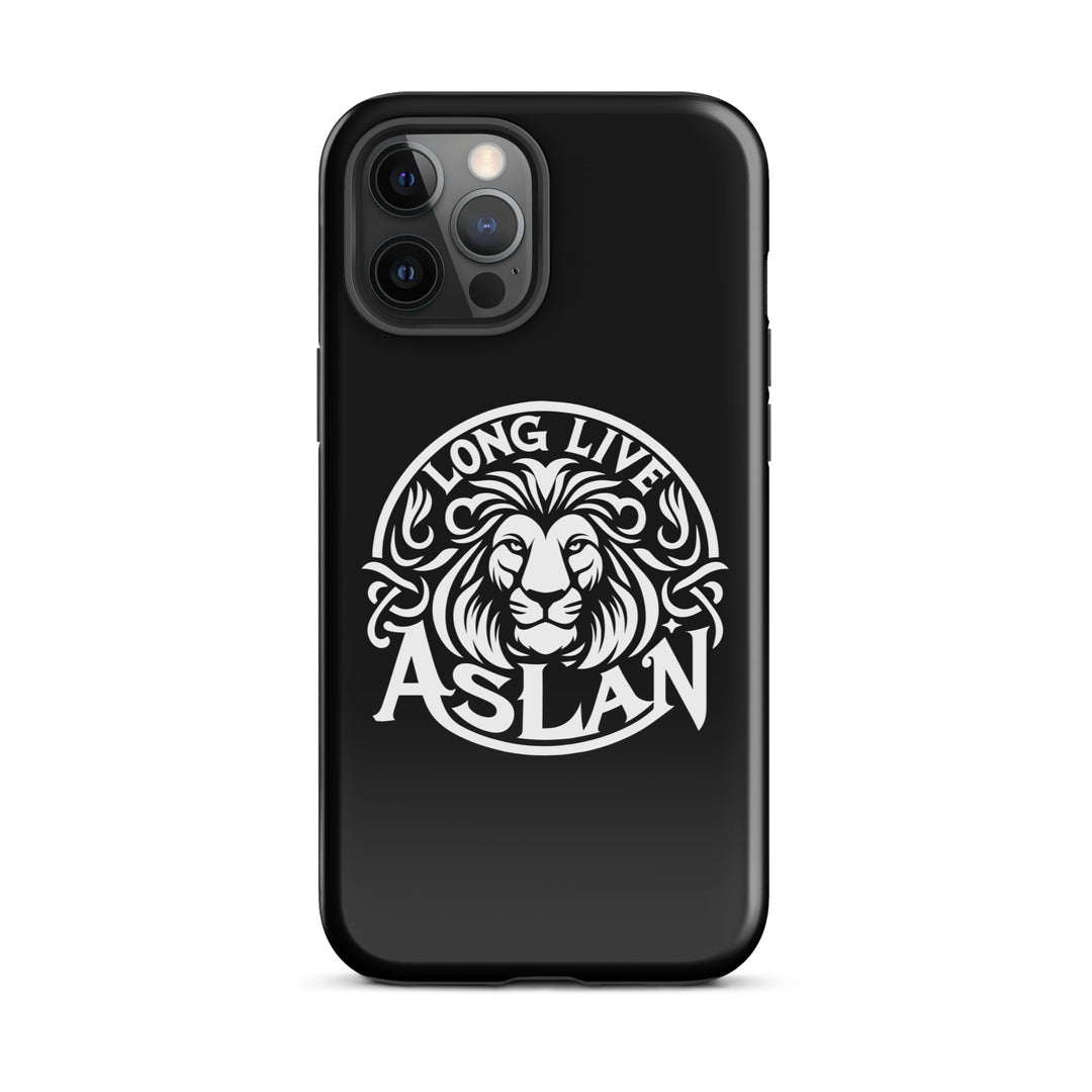 Christian Phone Case Long Live Aslan Black for iPhone® iPhone® Phone Cases Glossy iPhone 12 Pro Max 