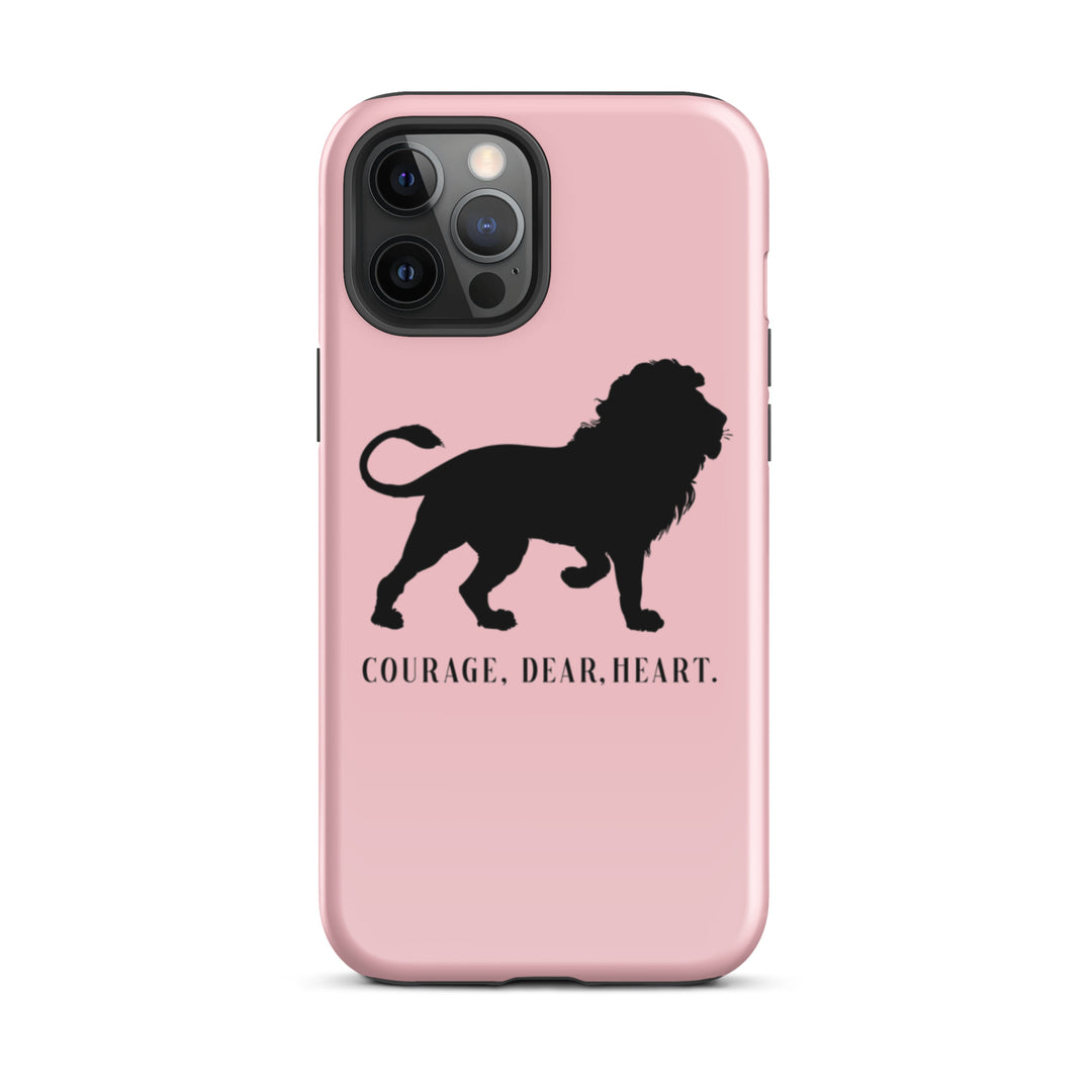 Christian Phone Case Courage Dear Heart Pink for iPhone® iPhone® Phone Cases Glossy iPhone 12 Pro Max 