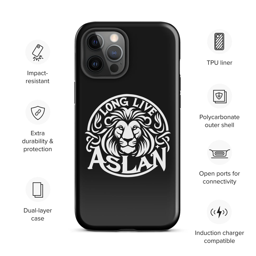 Christian Phone Case Long Live Aslan Black for iPhone® iPhone® Phone Cases   