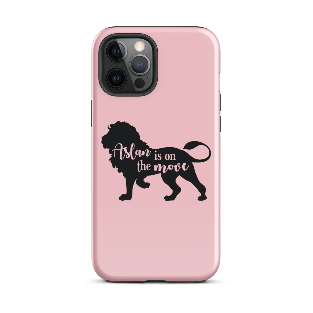 Christian Phone Case Aslan Is On Move Pink for iPhone® iPhone® Phone Cases Glossy iPhone 12 Pro Max 