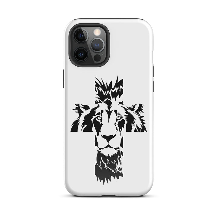 Christian Phone Case Aslan Cross White for iPhone® iPhone® Phone Cases Glossy iPhone 12 Pro Max 