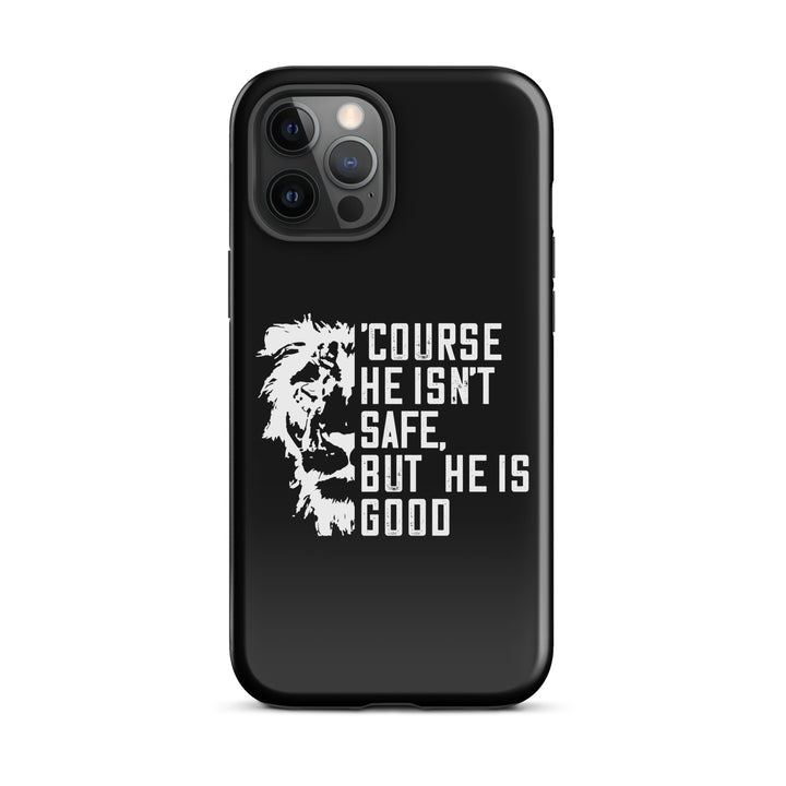 Christian Phone Case for iPhone® 'Course He Isn't Safe Black iPhone® Phone Cases Glossy iPhone 12 Pro Max 