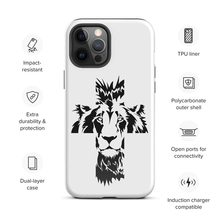 Christian Phone Case Aslan Cross White for iPhone® iPhone® Phone Cases   