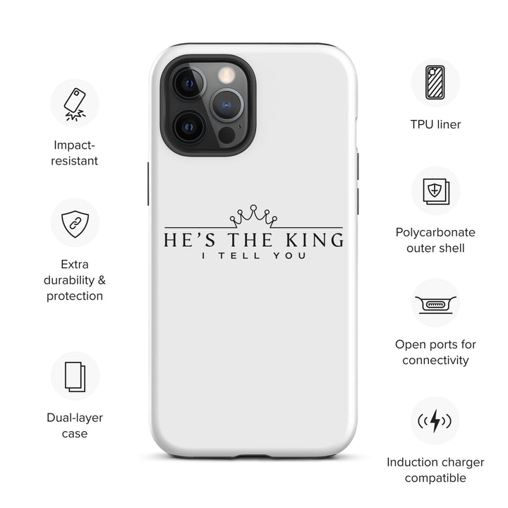 Christian Phone Case He's The King White for iPhone® iPhone® Phone Cases   