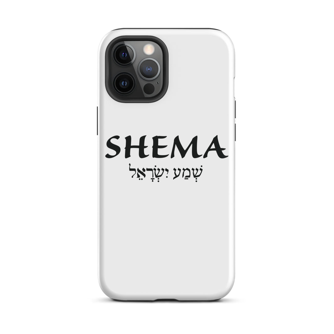 Christian Phone Case Shema Hebrew White for iPhone® iPhone® Phone Cases Glossy iPhone 12 Pro Max 