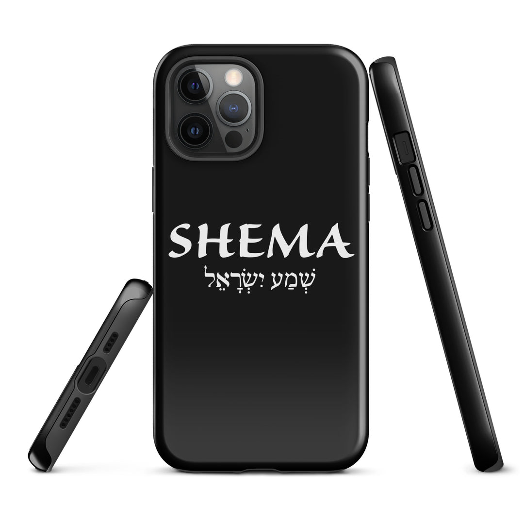 Christian Phone Case Shema Hebrew Black for iPhone® iPhone® Phone Cases   