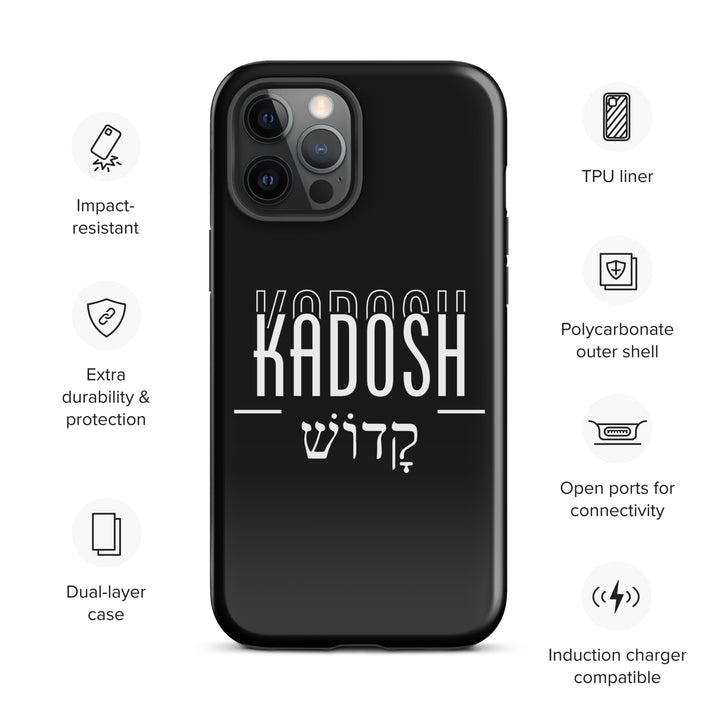 Christian Phone Case Kadosh Hebrew Black for iPhone® iPhone® Phone Cases   