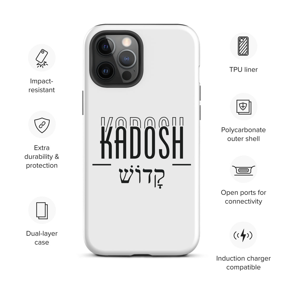 Christian Phone Case Kadosh Hebrew White for iPhone® iPhone® Phone Cases   