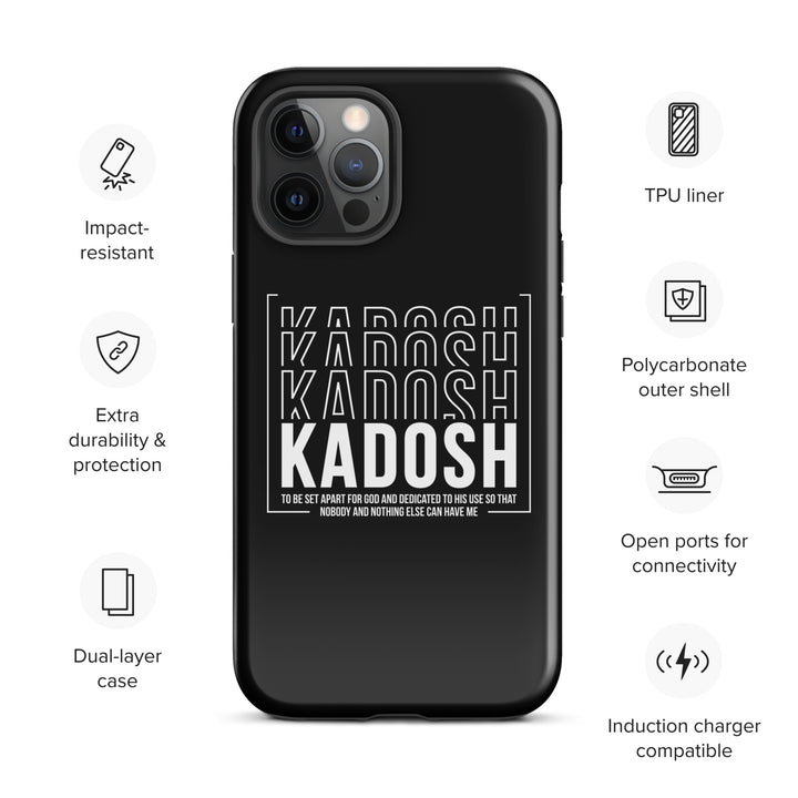 Christian Phone Case Kadosh Dedicated To His Use Black for iPhone® iPhone® Phone Cases   