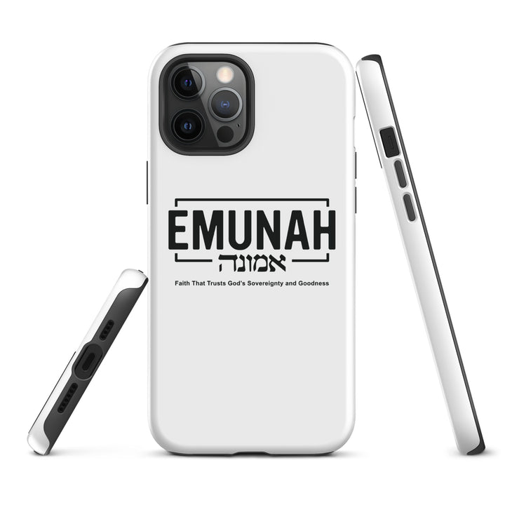 Christian Phone Case Emunah Faith That Trusts White for iPhone® iPhone® Phone Cases   