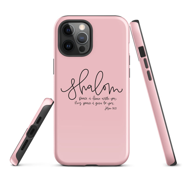 Christian Phone Case Shalom Pink for iPhone® iPhone® Phone Cases   