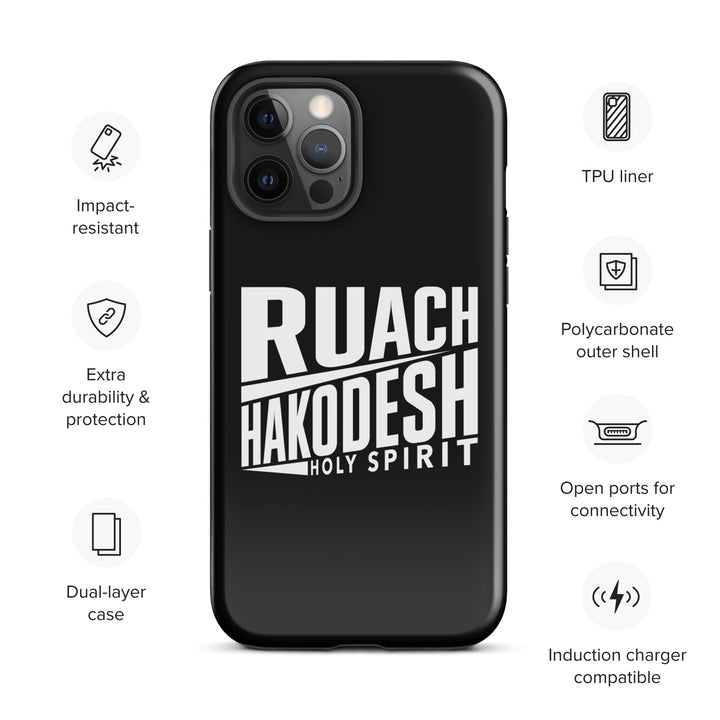 Christian Phone Case Ruach Hakodesh Holy Spirit Black for iPhone® iPhone® Phone Cases   