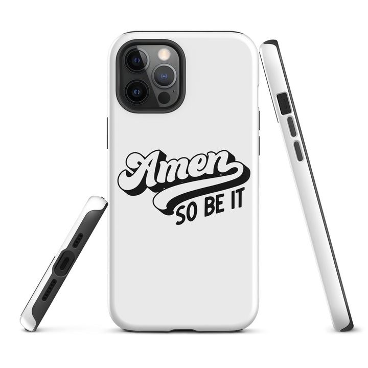 Christian Phone Case Amen So Be It White for iPhone® iPhone® Phone Cases   