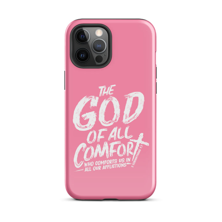 Christian Phone Case God of All Comfort Pink for iPhone® iPhone® Phone Cases Glossy iPhone 12 Pro Max 