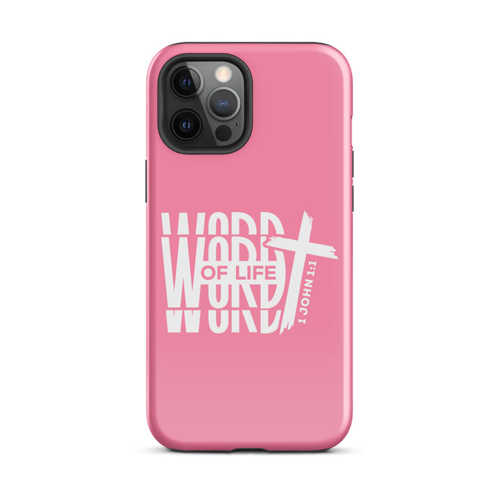 Christian Phone Case Word of Life Cross Pink for iPhone® iPhone® Phone Cases Glossy iPhone 12 Pro Max 