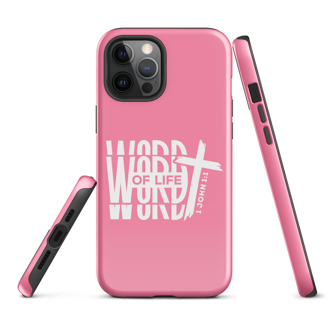 Christian Phone Case Word of Life Cross Pink for iPhone® iPhone® Phone Cases   