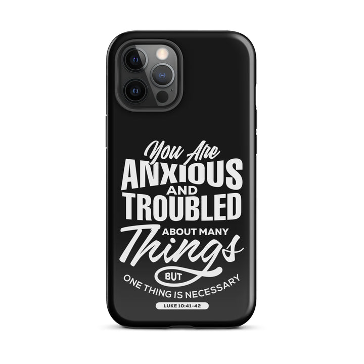 Christian Phone Case Anxious And Troubled Black for iPhone® iPhone® Phone Cases Glossy iPhone 12 Pro Max 