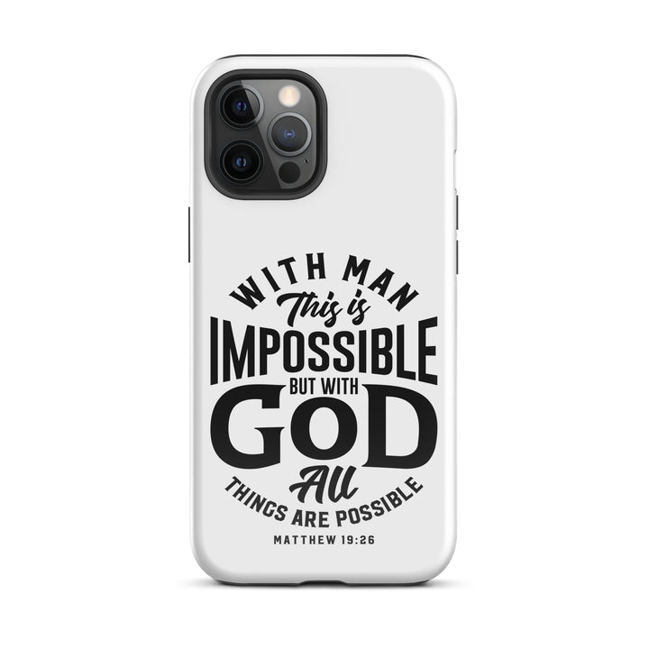 Christian Phone Case All Things Possible White for iPhone® iPhone® Phone Cases Glossy iPhone 12 Pro Max 