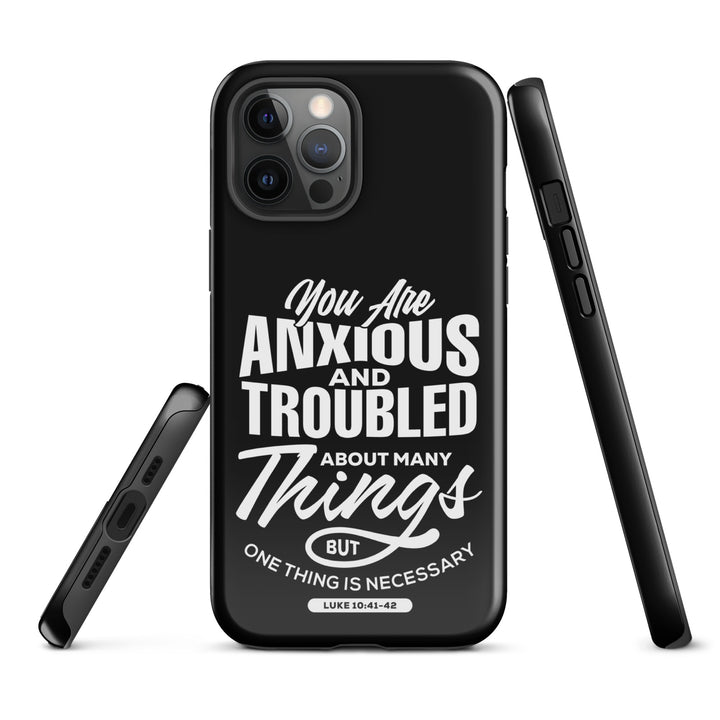 Christian Phone Case Anxious And Troubled Black for iPhone® iPhone® Phone Cases   