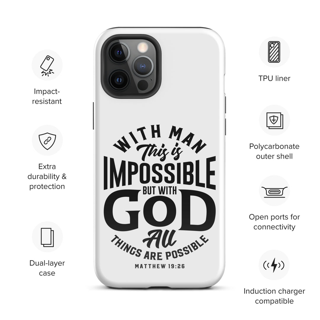 Christian Phone Case All Things Possible White for iPhone® iPhone® Phone Cases   