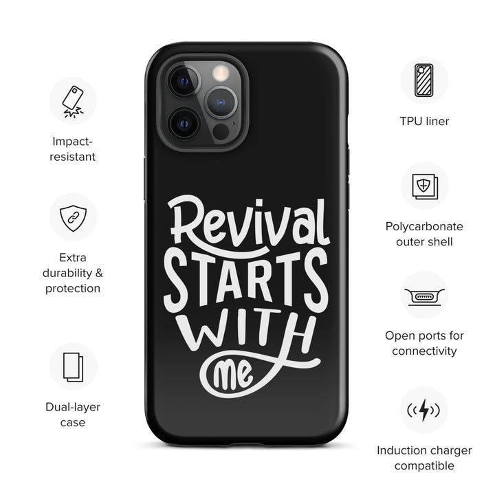 Christian Phone Case Revival Starts With Me Black for iPhone® iPhone® Phone Cases   