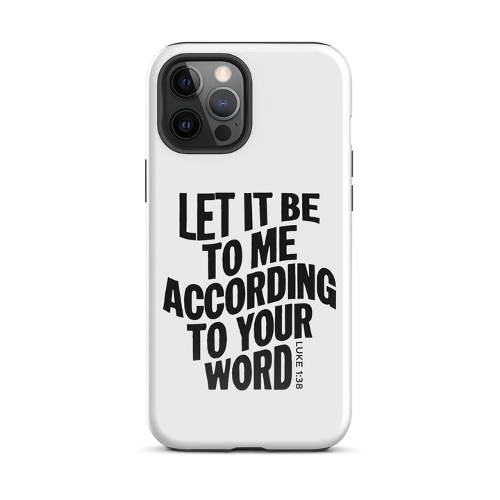 Christian Phone Case According To Your Word White for iPhone® iPhone® Phone Cases Glossy iPhone 12 Pro Max 