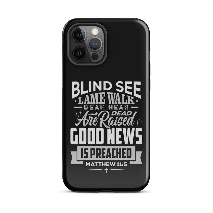 Christian Phone Case Go Tell John Black for iPhone® iPhone® Phone Cases Glossy iPhone 12 Pro Max 