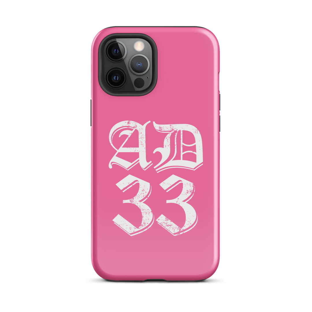 Christian Phone Case AD 33 Old English Pink for iPhone® iPhone® Phone Cases Glossy iPhone 12 Pro Max 