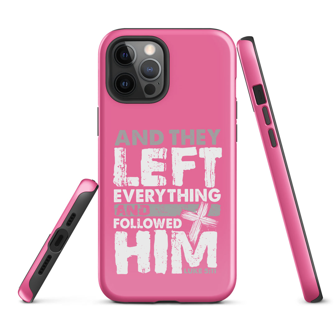 Christian Phone Case Left Everything Cross Pink for iPhone® iPhone® Phone Cases   