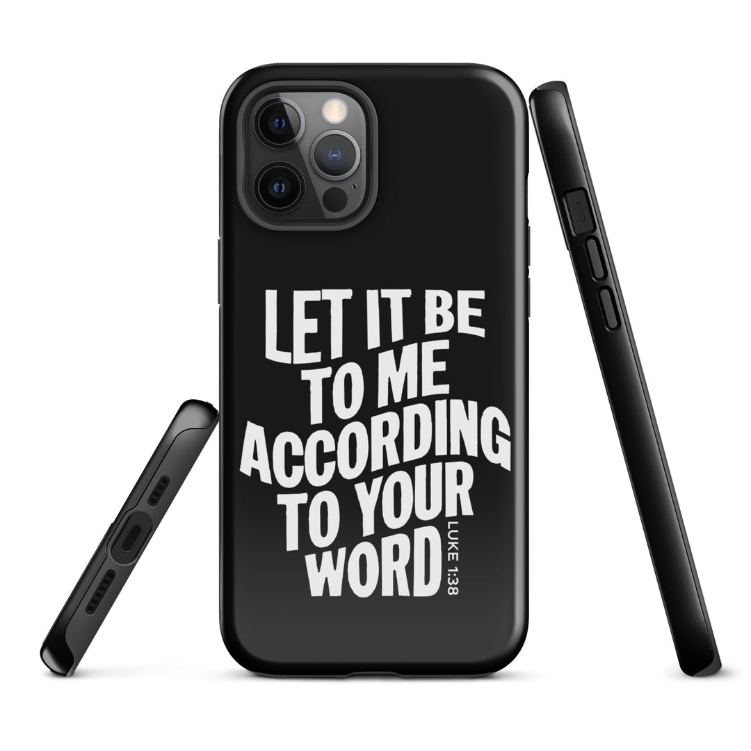 Christian Phone Case According To Your Word Black for iPhone® iPhone® Phone Cases   