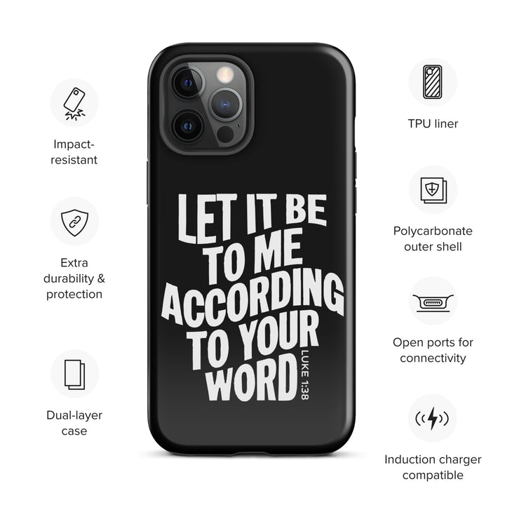 Christian Phone Case According To Your Word Black for iPhone® iPhone® Phone Cases   