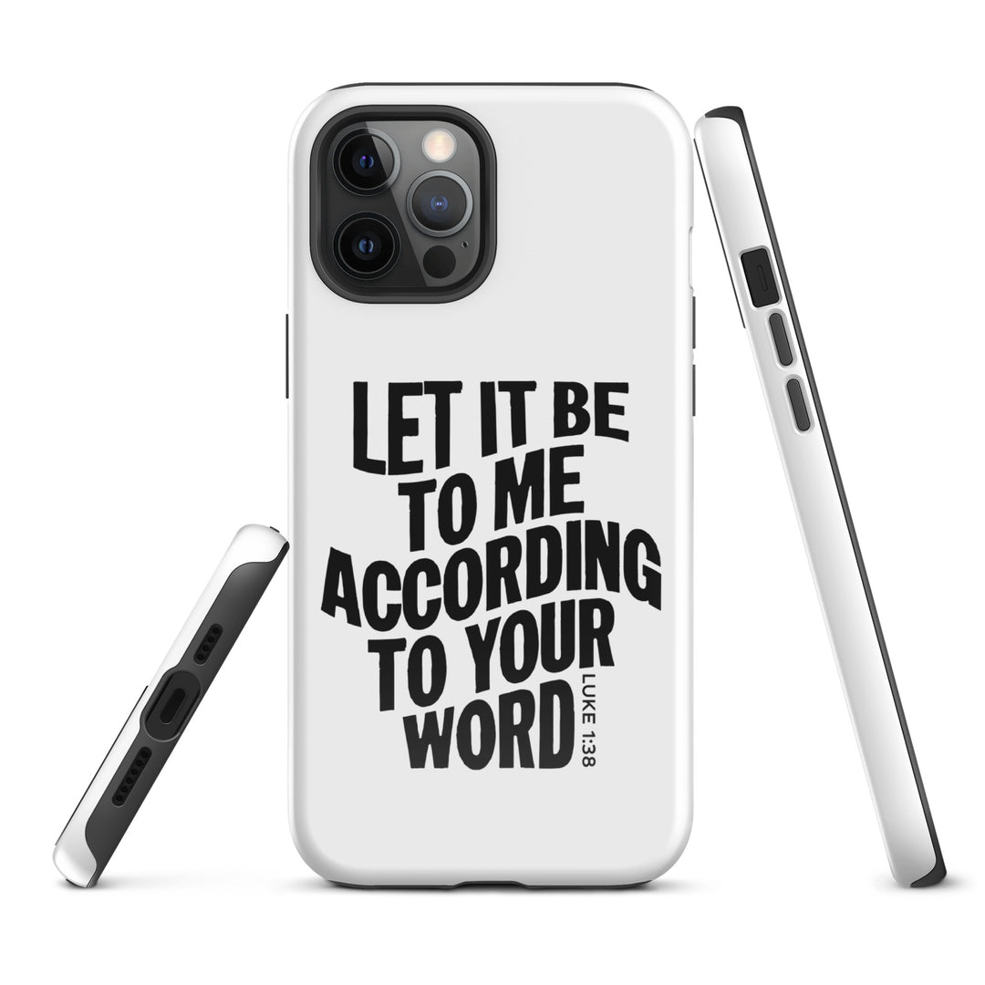 Christian Phone Case According To Your Word White for iPhone® iPhone® Phone Cases   