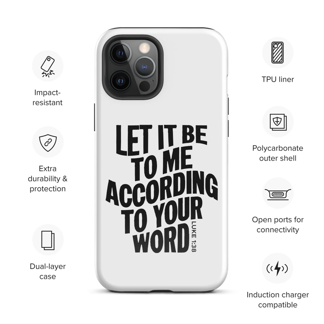 Christian Phone Case According To Your Word White for iPhone® iPhone® Phone Cases   