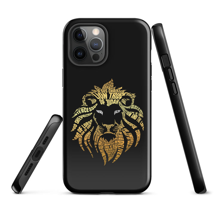 Christian Phone Case Lion Word Cloud Black for iPhone® iPhone® Phone Cases   