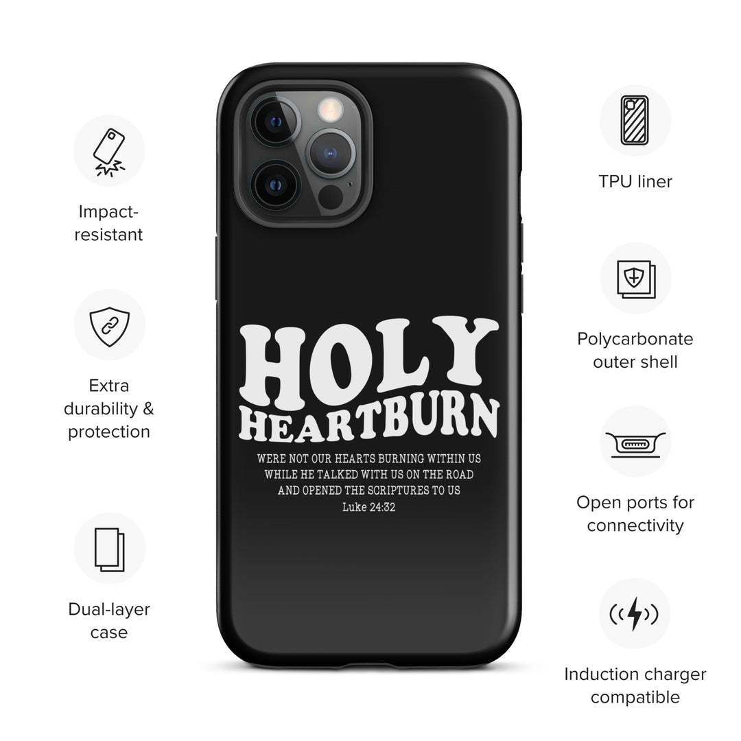 Christian Phone Case Holy Heartburn Black for iPhone® iPhone® Phone Cases   