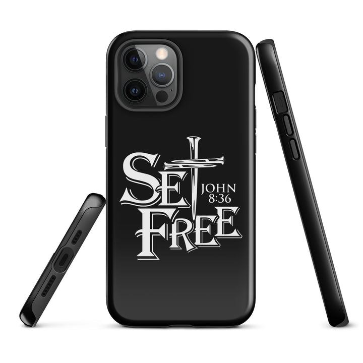 Christian Phone Case Set Free Black for iPhone® iPhone® Phone Cases   