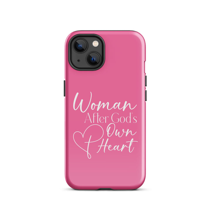 Christian Phone Case Woman After God's Heart Pink for iPhone® iPhone® Phone Cases Glossy iPhone 13 